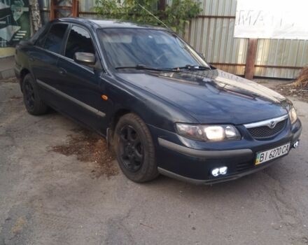 Синий Мазда 626, объемом двигателя 2 л и пробегом 480 тыс. км за 1650 $, фото 2 на Automoto.ua