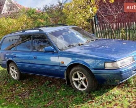 Синий Мазда 626, объемом двигателя 2 л и пробегом 450 тыс. км за 1750 $, фото 1 на Automoto.ua