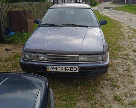 Синій Мазда 626, об'ємом двигуна 2 л та пробігом 200 тис. км за 500 $, фото 1 на Automoto.ua