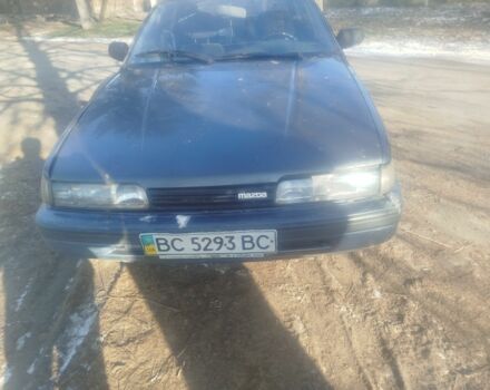 Синий Мазда 626, объемом двигателя 2 л и пробегом 400 тыс. км за 850 $, фото 1 на Automoto.ua