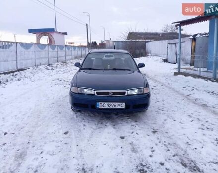 Синий Мазда 626, объемом двигателя 1.84 л и пробегом 442 тыс. км за 1550 $, фото 1 на Automoto.ua