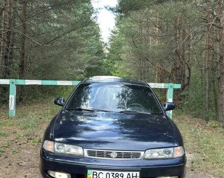 Синий Мазда 626, объемом двигателя 1.8 л и пробегом 379 тыс. км за 1500 $, фото 1 на Automoto.ua