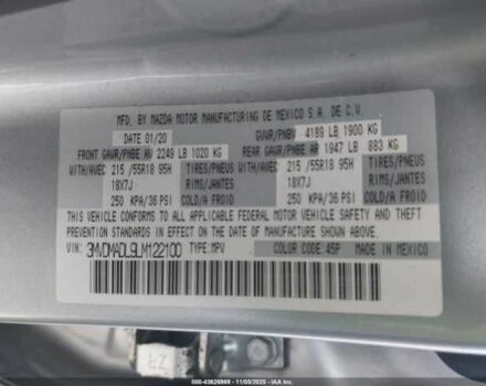 Сірий Мазда СХ-3, об'ємом двигуна 2.5 л та пробігом 98 тис. км за 4500 $, фото 8 на Automoto.ua