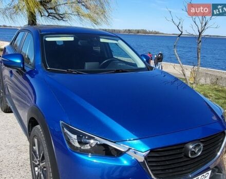 Синий Мазда СХ-3, объемом двигателя 2 л и пробегом 94 тыс. км за 15000 $, фото 1 на Automoto.ua