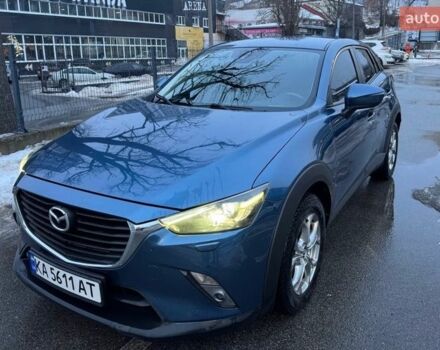 Синий Мазда СХ-3, объемом двигателя 2 л и пробегом 170 тыс. км за 15000 $, фото 1 на Automoto.ua