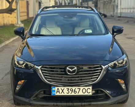 Синий Мазда СХ-3, объемом двигателя 2 л и пробегом 96 тыс. км за 17999 $, фото 1 на Automoto.ua