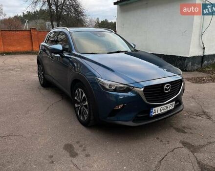 Синий Мазда СХ-3, объемом двигателя 2 л и пробегом 39 тыс. км за 18500 $, фото 1 на Automoto.ua