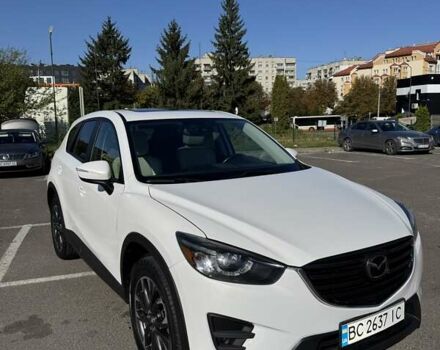 Белый Мазда СХ-5, объемом двигателя 2.5 л и пробегом 92 тыс. км за 15950 $, фото 1 на Automoto.ua