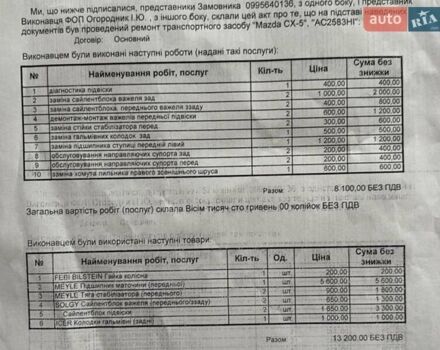 Серый Мазда СХ-5, объемом двигателя 2 л и пробегом 223 тыс. км за 10200 $, фото 28 на Automoto.ua