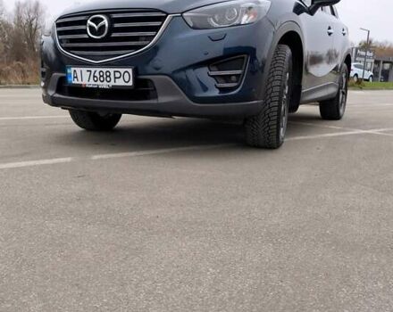 Синий Мазда СХ-5, объемом двигателя 2.5 л и пробегом 129 тыс. км за 16900 $, фото 1 на Automoto.ua