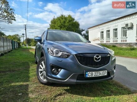 Синий Мазда СХ-5, объемом двигателя 2.19 л и пробегом 156 тыс. км за 14200 $, фото 1 на Automoto.ua