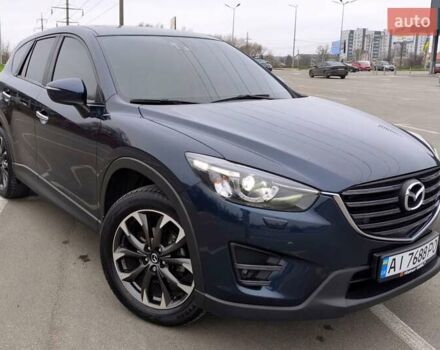 Синий Мазда СХ-5, объемом двигателя 2.5 л и пробегом 129 тыс. км за 16900 $, фото 1 на Automoto.ua