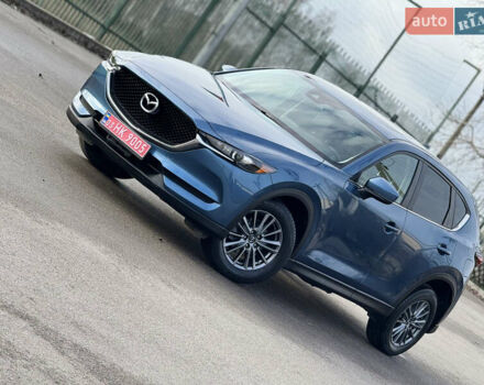 Синий Мазда СХ-5, объемом двигателя 2.5 л и пробегом 61 тыс. км за 18900 $, фото 1 на Automoto.ua