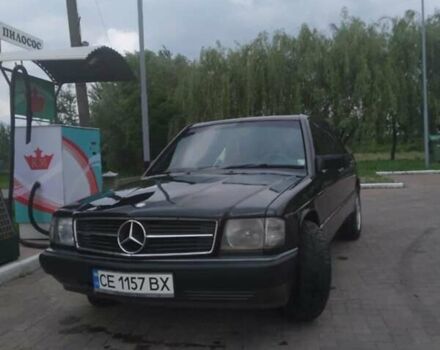 Черный Мерседес 190, объемом двигателя 2 л и пробегом 300 тыс. км за 1500 $, фото 1 на Automoto.ua