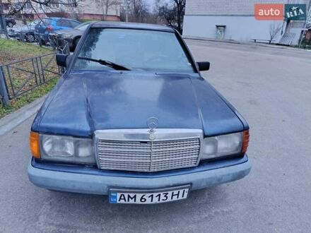 Синій Мерседес 190, об'ємом двигуна 2 л та пробігом 300 тис. км за 1600 $, фото 1 на Automoto.ua