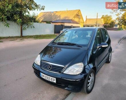 Черный Мерседес А класс, объемом двигателя 1.69 л и пробегом 240 тыс. км за 4150 $, фото 1 на Automoto.ua