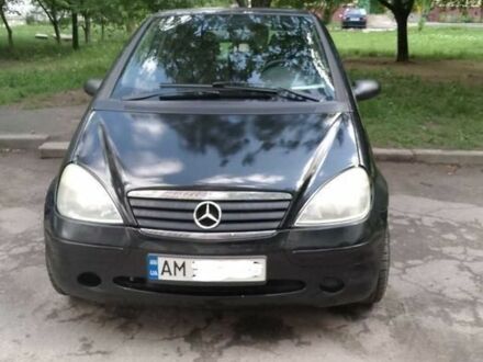 Черный Мерседес А класс, объемом двигателя 1.6 л и пробегом 240 тыс. км за 2700 $, фото 1 на Automoto.ua
