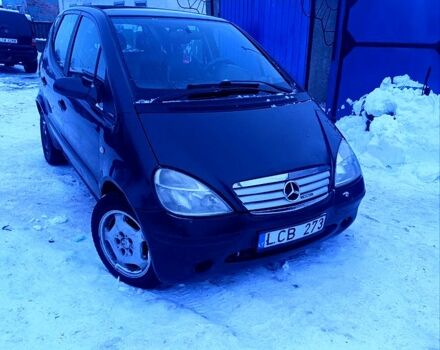 Черный Мерседес А класс, объемом двигателя 1.7 л и пробегом 248 тыс. км за 1500 $, фото 1 на Automoto.ua