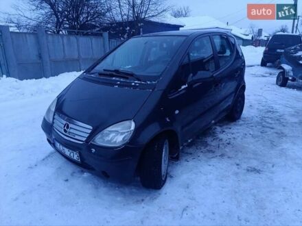 Черный Мерседес А класс, объемом двигателя 1.7 л и пробегом 248 тыс. км за 1500 $, фото 1 на Automoto.ua