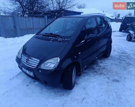 Черный Мерседес А класс, объемом двигателя 1.7 л и пробегом 248 тыс. км за 1500 $, фото 1 на Automoto.ua