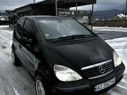 Черный Мерседес А класс, объемом двигателя 1.4 л и пробегом 212 тыс. км за 3500 $, фото 1 на Automoto.ua