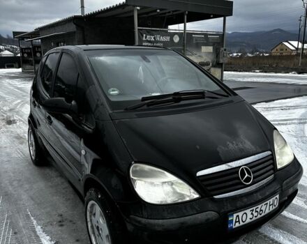 Черный Мерседес А класс, объемом двигателя 1.4 л и пробегом 212 тыс. км за 3500 $, фото 1 на Automoto.ua