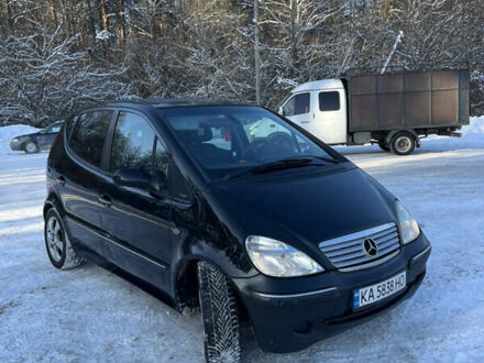 Черный Мерседес А класс, объемом двигателя 1.9 л и пробегом 205 тыс. км за 3600 $, фото 1 на Automoto.ua