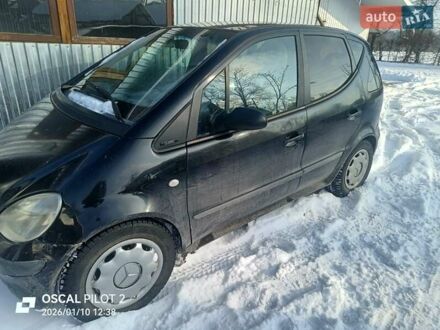 Черный Мерседес А класс, объемом двигателя 1.4 л и пробегом 155 тыс. км за 2550 $, фото 1 на Automoto.ua