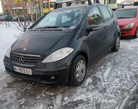 Черный Мерседес А класс, объемом двигателя 1.99 л и пробегом 192 тыс. км за 4900 $, фото 1 на Automoto.ua