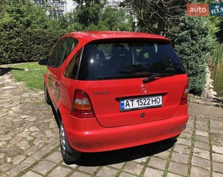 Красный Мерседес А класс, объемом двигателя 1.4 л и пробегом 130 тыс. км за 4300 $, фото 5 на Automoto.ua