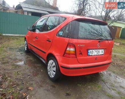 Красный Мерседес А класс, объемом двигателя 1.4 л и пробегом 148 тыс. км за 3500 $, фото 5 на Automoto.ua