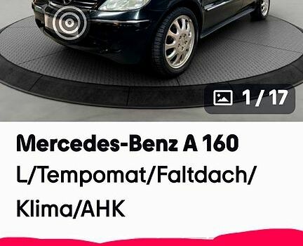 Мерседес А клас, об'ємом двигуна 1.6 л та пробігом 150 тис. км за 5500 $, фото 1 на Automoto.ua