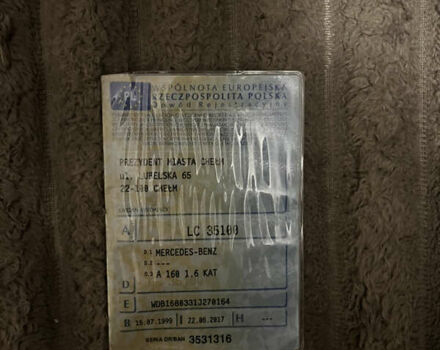 Синій Мерседес А клас, об'ємом двигуна 1.6 л та пробігом 228 тис. км за 1200 $, фото 20 на Automoto.ua