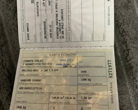 Синій Мерседес А клас, об'ємом двигуна 1.6 л та пробігом 228 тис. км за 1200 $, фото 19 на Automoto.ua