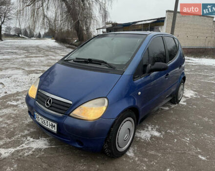 Синий Мерседес А класс, объемом двигателя 1.7 л и пробегом 200 тыс. км за 3000 $, фото 7 на Automoto.ua