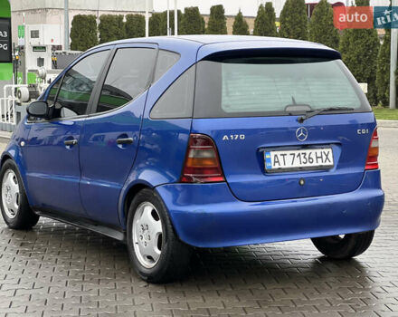 Синий Мерседес А класс, объемом двигателя 1.7 л и пробегом 210 тыс. км за 2900 $, фото 7 на Automoto.ua
