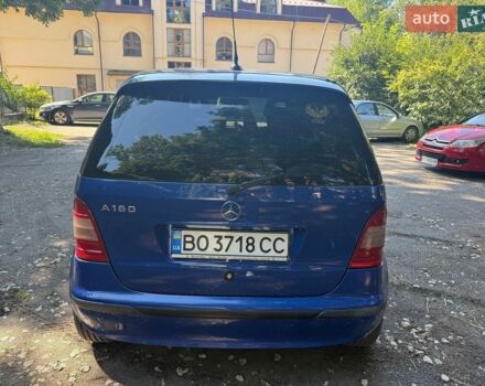 Синий Мерседес А класс, объемом двигателя 1.6 л и пробегом 191 тыс. км за 3800 $, фото 4 на Automoto.ua