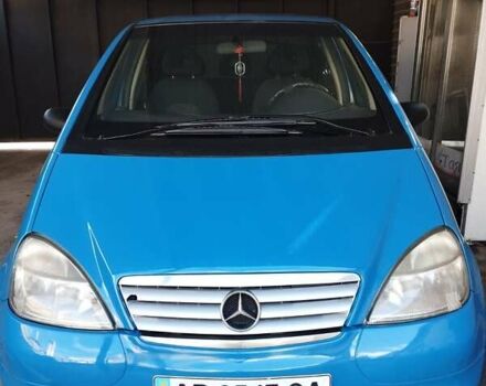 Синий Мерседес А класс, объемом двигателя 1.6 л и пробегом 250 тыс. км за 3200 $, фото 1 на Automoto.ua