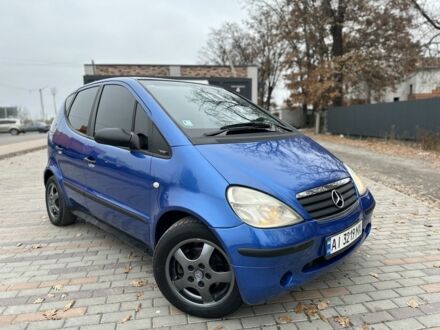 Синий Мерседес А класс, объемом двигателя 1.6 л и пробегом 235 тыс. км за 3500 $, фото 1 на Automoto.ua