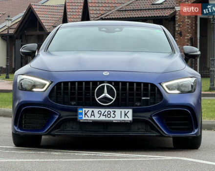 Синий Мерседес AMG GT, объемом двигателя 3.98 л и пробегом 70 тыс. км за 100000 $, фото 1 на Automoto.ua