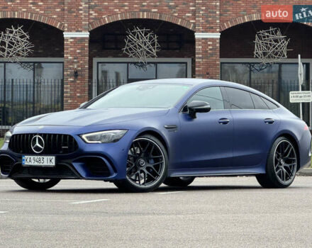 Синий Мерседес AMG GT, объемом двигателя 3.98 л и пробегом 70 тыс. км за 100000 $, фото 1 на Automoto.ua