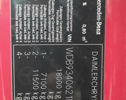 Красный Мерседес Актрос, объемом двигателя 12 л и пробегом 300 тыс. км за 26000 $, фото 25 на Automoto.ua