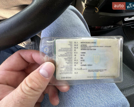 Мерседес Атего 2016 в Волочиске на Automoto.ua Серый Мерседес Атего, объемом двигателя 5.13 л и пробегом 383 тыс. км за 26000 $, фото 13 на Automoto.ua