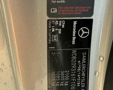 Сірий Мерседес ЦЛК-Клас, об'ємом двигуна 2.69 л та пробігом 235 тис. км за 6500 $, фото 8 на Automoto.ua