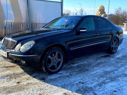 Мерседес Е-Класс 2003 в Доброполье на Automoto.ua Черный Мерседес Е-Класс, объемом двигателя 2.1 л и пробегом 300 тыс. км за 7000 $, фото 1 на Automoto.ua