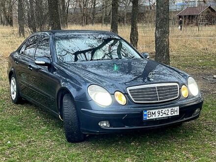 Мерседес Е-Класс 2004 в Сумах на Automoto.ua Синий Мерседес Е-Класс, объемом двигателя 1.8 л и пробегом 339 тыс. км за 6500 $, фото 1 на Automoto.ua
