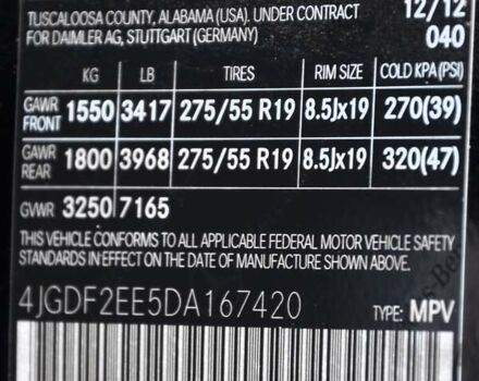 Чорний Мерседес ГЛ-Клас, об'ємом двигуна 3 л та пробігом 240 тис. км за 26999 $, фото 49 на Automoto.ua