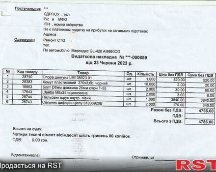 Серый Мерседес ГЛ-класс, объемом двигателя 4 л и пробегом 240 тыс. км за 13500 $, фото 10 на Automoto.ua