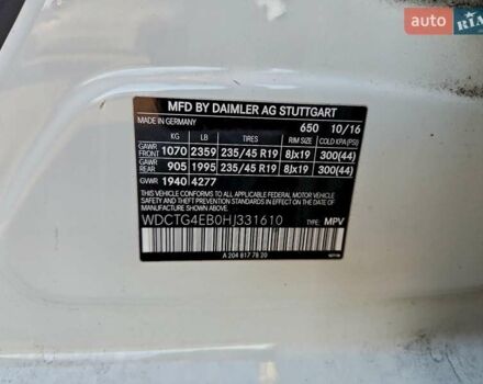 Белый Мерседес ГЛА-Класс, объемом двигателя 1.99 л и пробегом 170 тыс. км за 4500 $, фото 11 на Automoto.ua