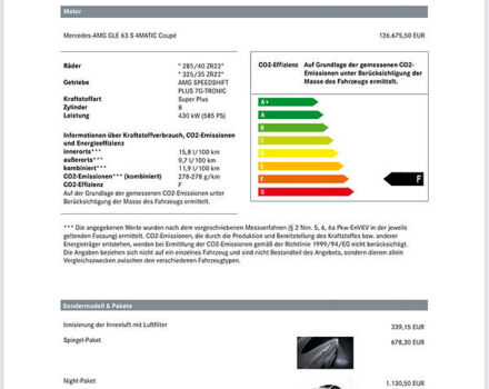 Сірий Мерседес GLE 63, об'ємом двигуна 5.5 л та пробігом 40 тис. км за 98000 $, фото 63 на Automoto.ua